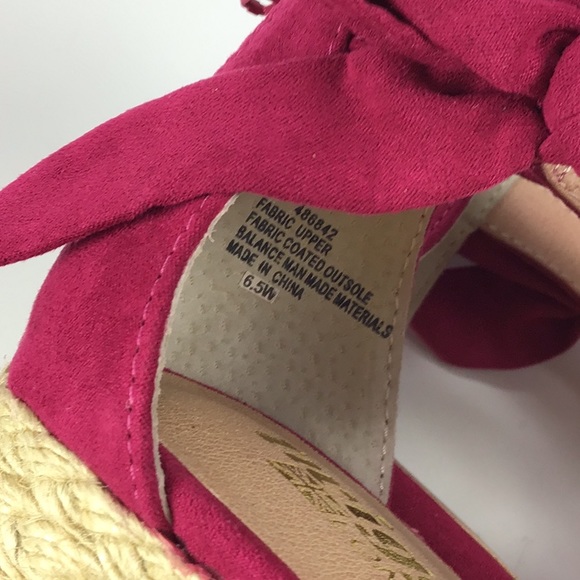 Twiggy London Shoes Espadrille Strap Wedge Sandal Size 6.5 - Picture 7 of 8